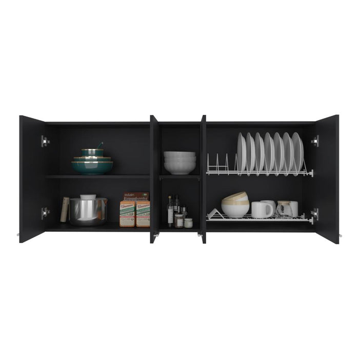 Gabinete Superior Estrella, Wengue, con cuatro puertas batientes