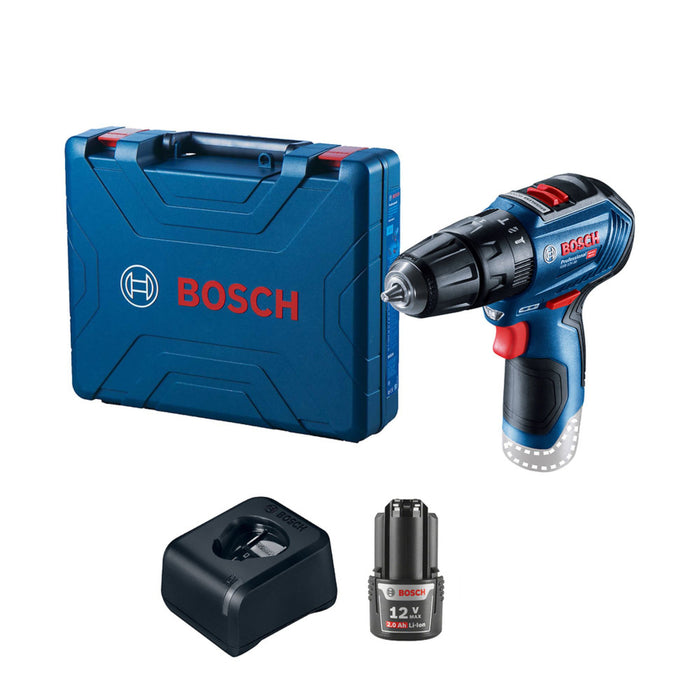 Taladro percutor 3/8" 12V con 1 batería Brushless GSB 12V-30 Bosch