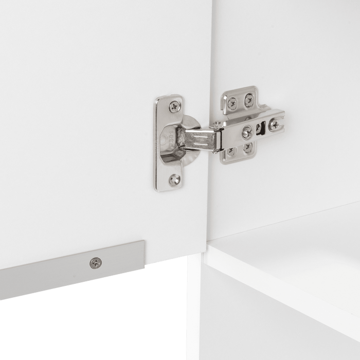 Gabinete de Baño Real, Blanco, con Tres Entrepaños ZF