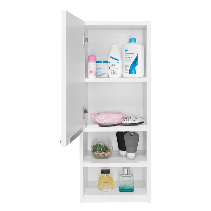 Gabinete de Baño Real, Blanco, con Tres Entrepaños ZF