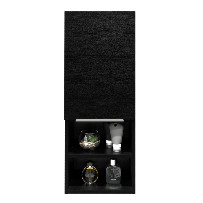 Gabinete de Baño Real, Wengue, con Tres Entrepaños