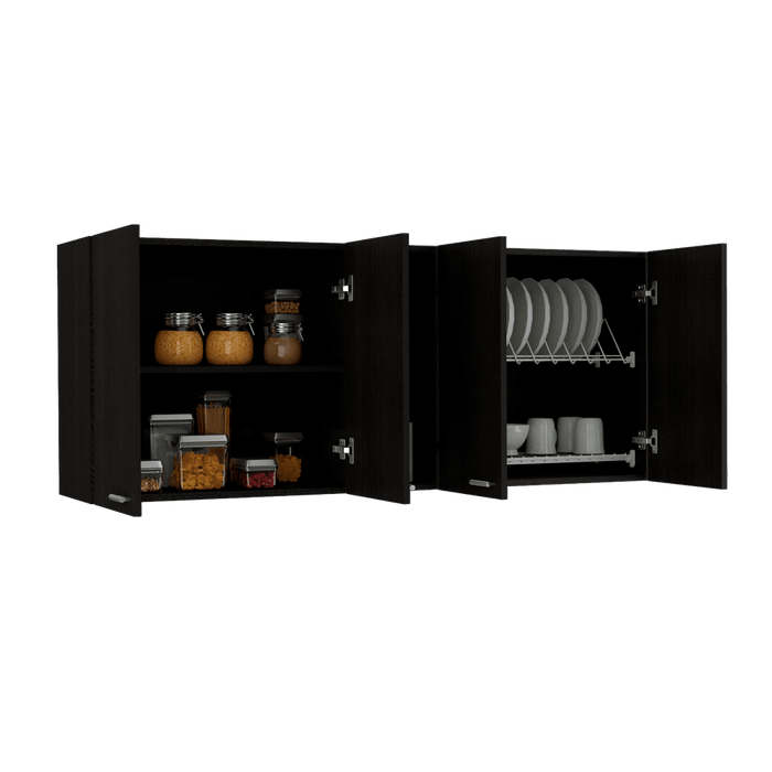 Gabinete Superior Estrella, Wengue, con cuatro puertas batientes ZF