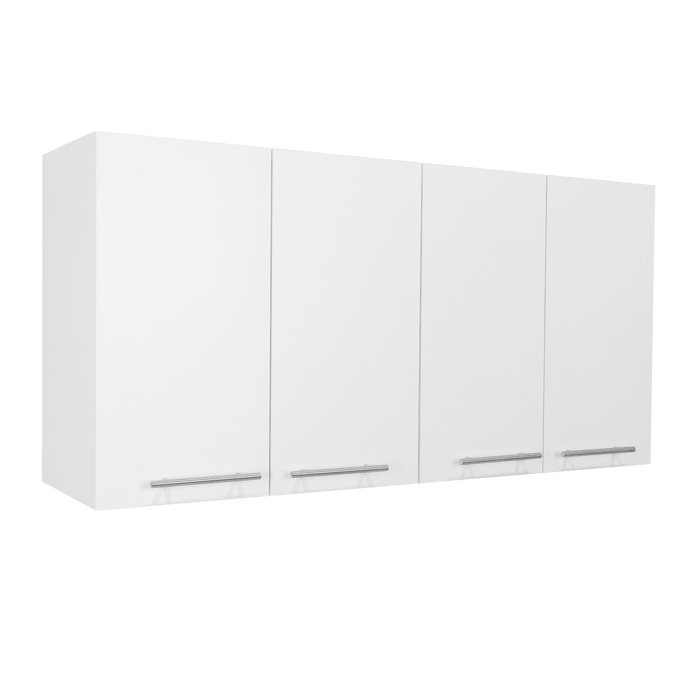 Gabinete Superior Frello 120, Blanco Nevado, con Cuatro Puertas Batientes  ZF