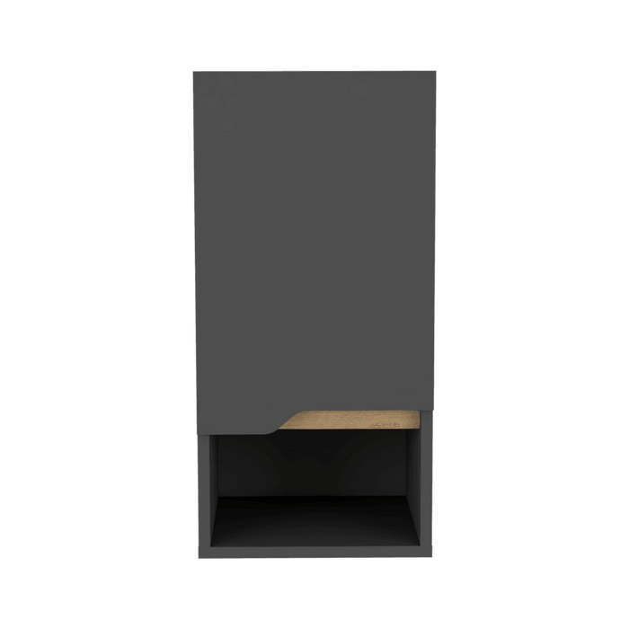 Gabinete de Baño Apolis, Plata Oscuro y Café Claro, con Espacio Para Guardar Objetos de Aseo Personal