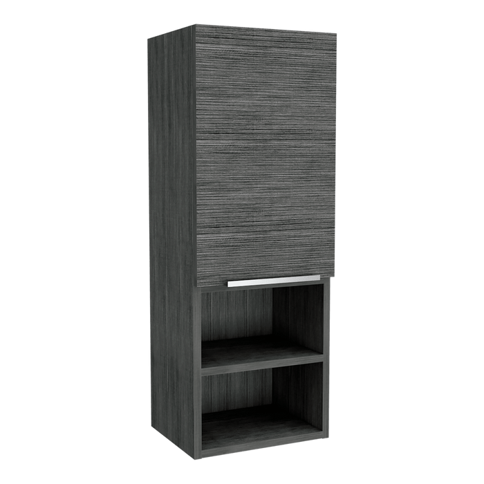 Gabinete de Baño Real, Gris, con Tres Entrepaños ZF