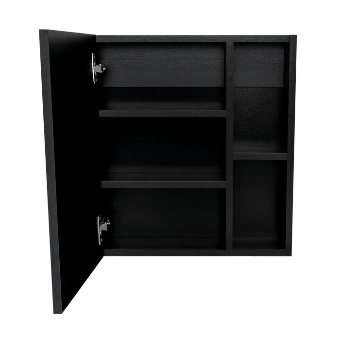 Gabinete de Baño Labell, Wengue, con Puerta y Entrepaños