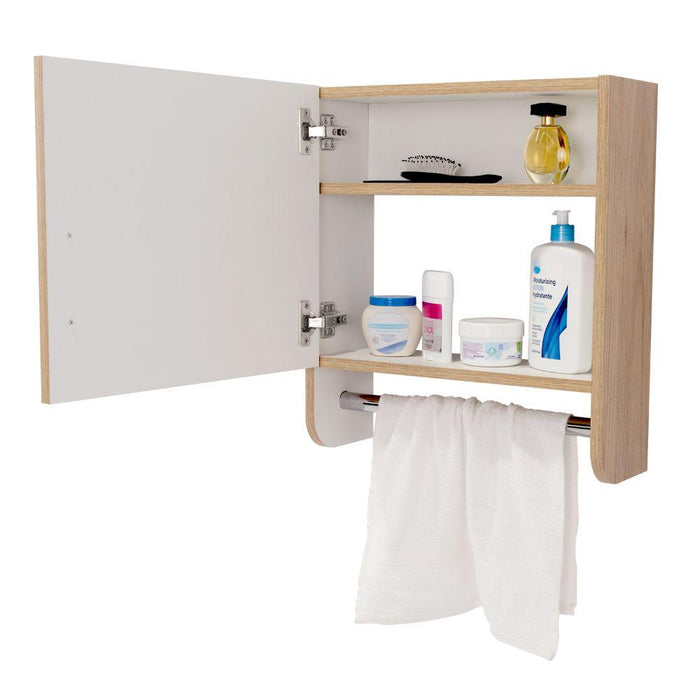 Gabinete de Baño Aqua, Cartagena y Blanco, Incluye Espejo