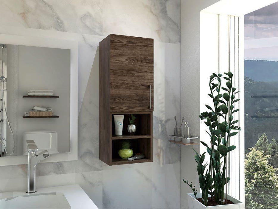 Gabinete de Baño Apolis, Avellana, con Espacio Para Guardar Objetos de Aseo Personal