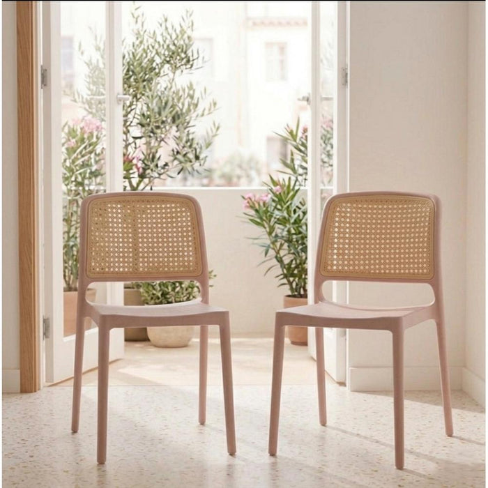 Silla Texas, Color Terracota y Beige, con Espaldar Transpirable