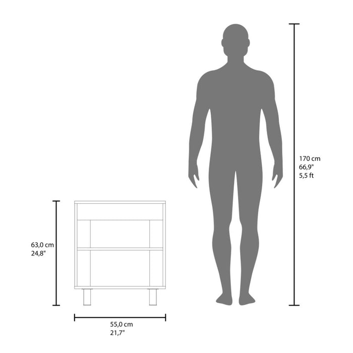 Mueble Para Lavamanos Marlo, Kronos Wengue y Kronos Fresno, No incluye Lavamanos