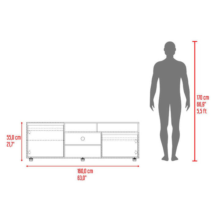Mesa Para Tv Pino, Fresno Europeo, Para Televisor Hasta 65 Pulgadas