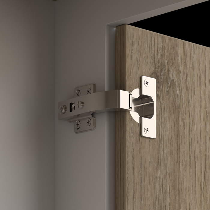 Bisagra de cazoleta esquinera para mueble de 90°