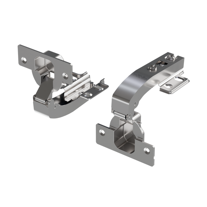 Bisagra de cazoleta esquinera para mueble de 90°