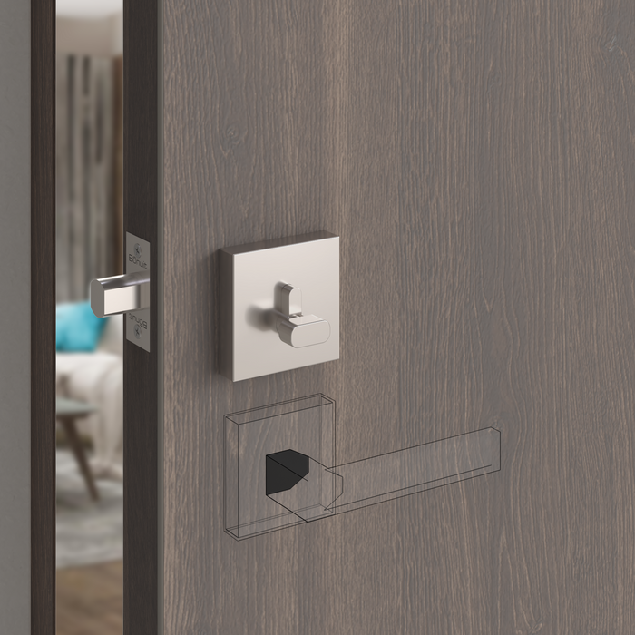 Cerrojo premium puerta principal escudo cuadrado llave-mariposa