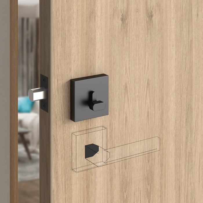 Cerrojo premium puerta principal escudo cuadrado llave-mariposa