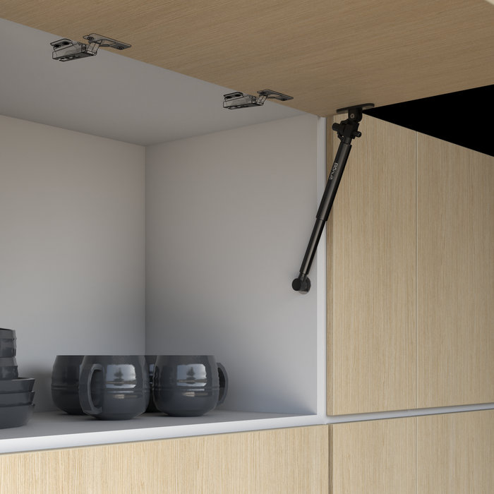 Brazo neumático cierre lento plus gris o negro