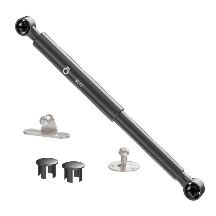 Brazo neumático hidráulico estándar negro declinador