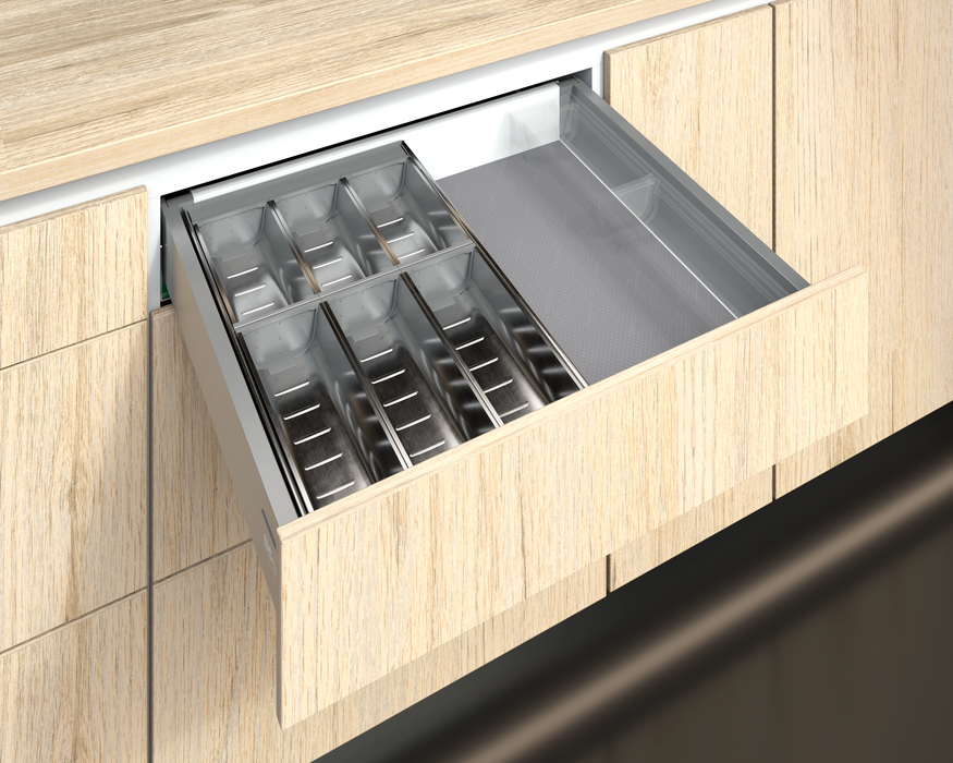 Cubiertero organizador acero 201 cajon 474x280x64 mm