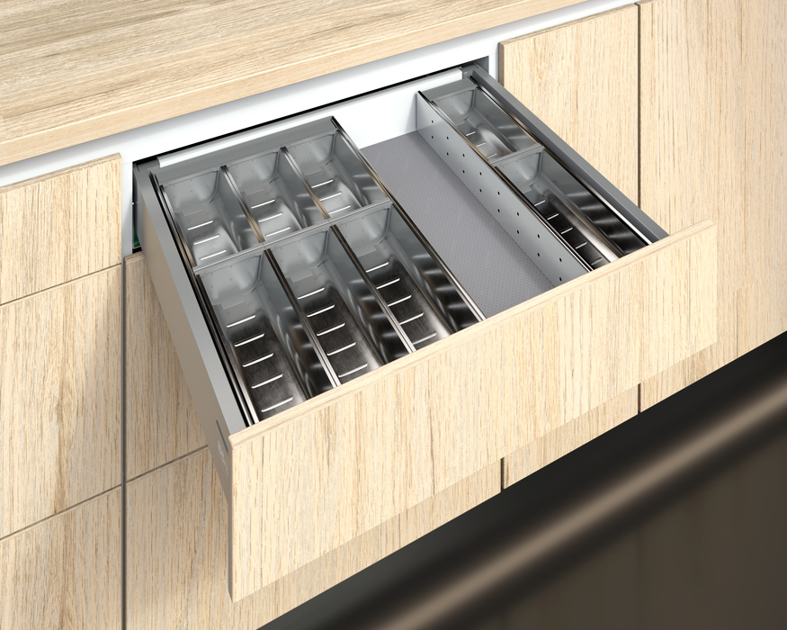 Cubiertero organizador acero 201 cajon 474x280x64 mm