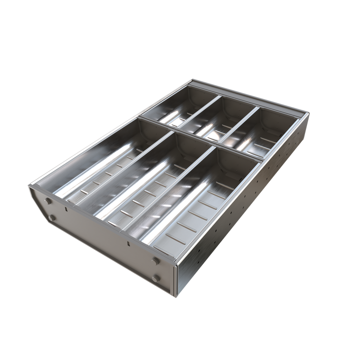 Cubiertero organizador acero 201 cajon 474x280x64 mm