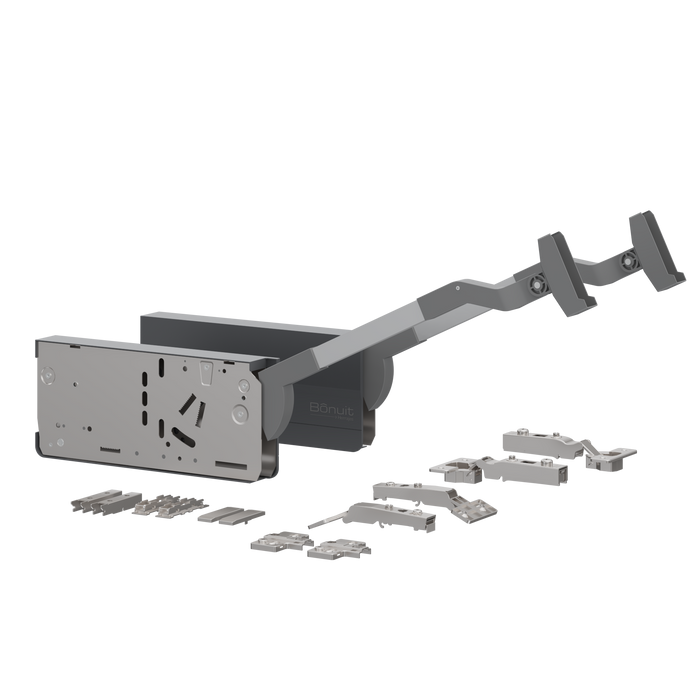 Brazo neumático hidráulico premium bonuit fold ST gris antracita