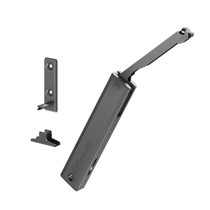 Brazo neumático hidráulico bonuit air SE push negro titanio