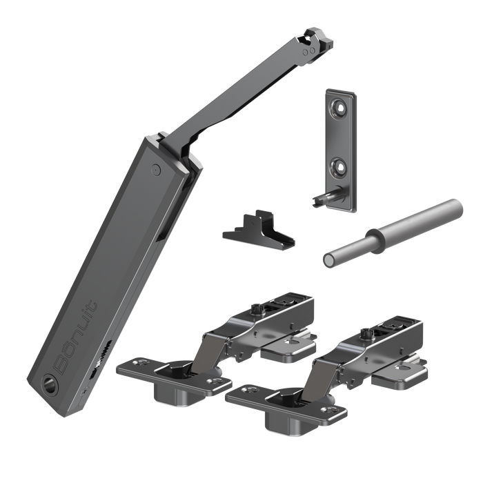 Kit brazo neumático hidráulico bonuit air SE push negro titanio