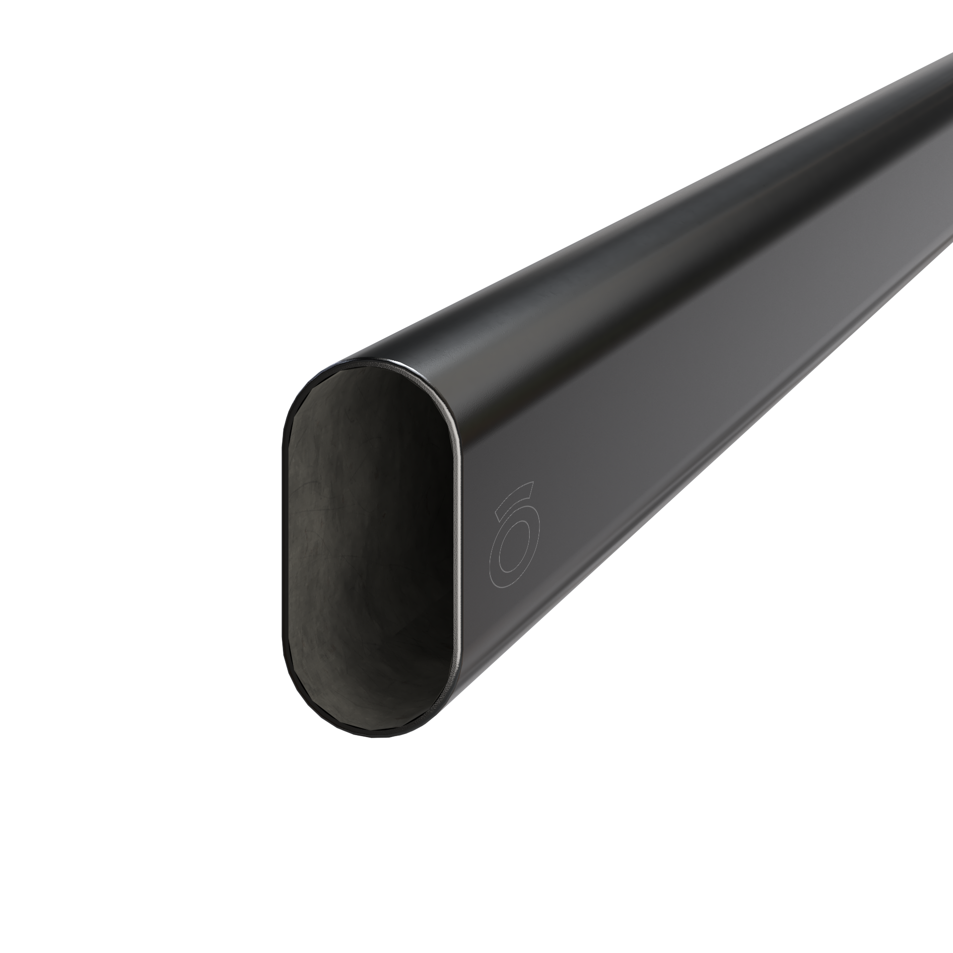 Tubo acero cromado o negro ovalado 15 x 30 mm x 3 mt