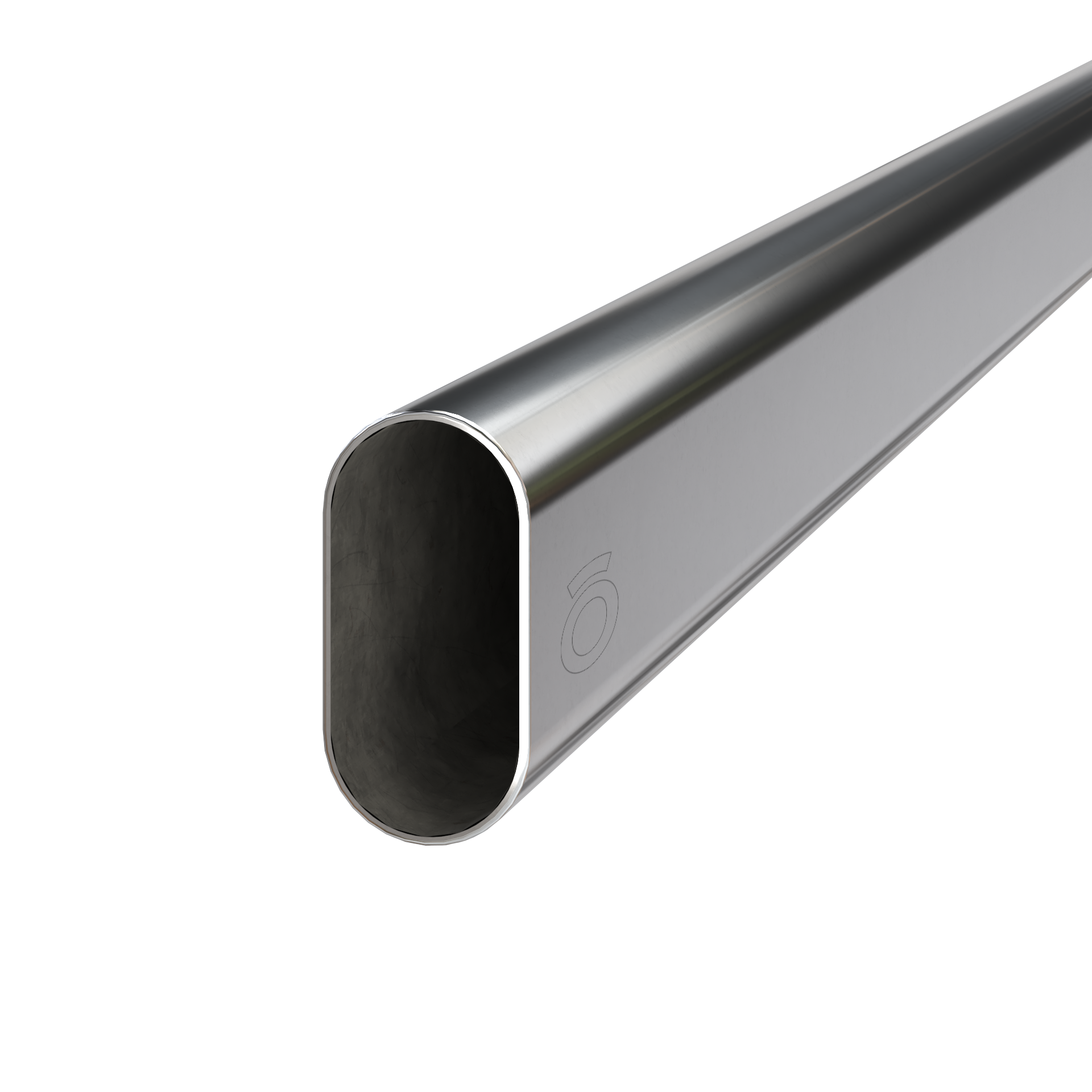 Tubo acero cromado o negro ovalado 15 x 30 mm x 3 mt