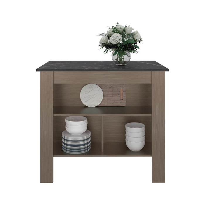 Barra de Cocina Cala, Ambar y Mamba, Con amplia superficie en la mesa