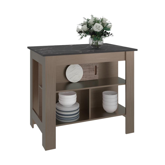 Barra de Cocina Cala, Ambar y Mamba, Con amplia superficie en la mesa