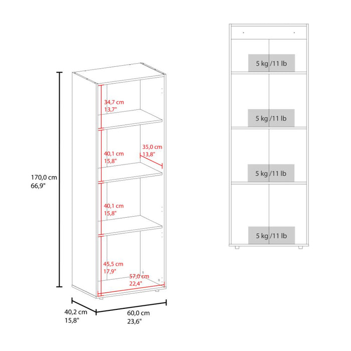 Closet Beico II, Fresno Europeo y Blanco Duqueza, Con Tres Puertas Abatibles y Cuatro Entrepaños ZF