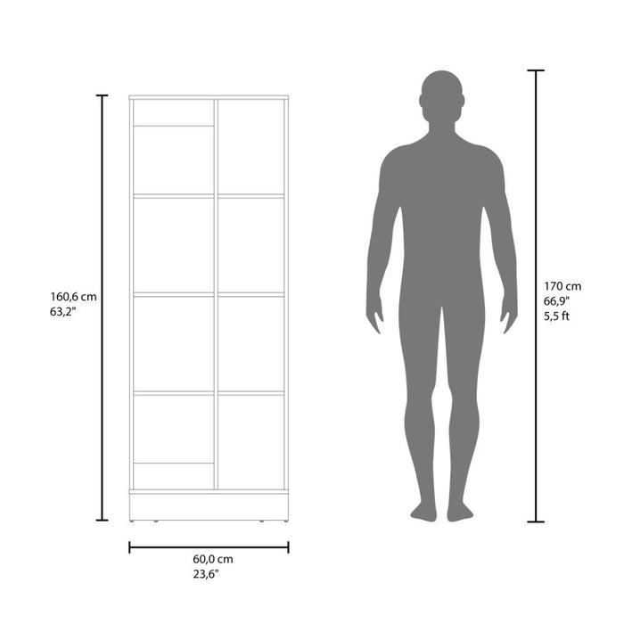 Alacena Multiusos Atol, Kronos Blanco, Con puerta abatible y amplio espacio de almacenamiento ZF