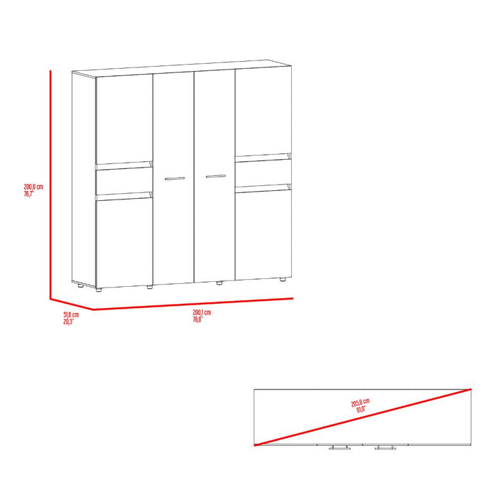 Closet Grande Imperial 200x200 Fresno Europeo Y Wengue