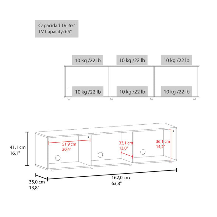 Mesa para TV Dorne, Positano, con Puerta Abatible, para Televisor hasta 65" ZF