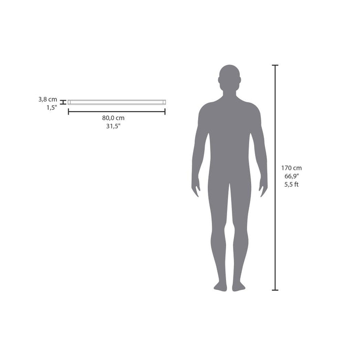 Repisa Flotante Maca X2, Nogal, con espacio para ubicar objetos ZF