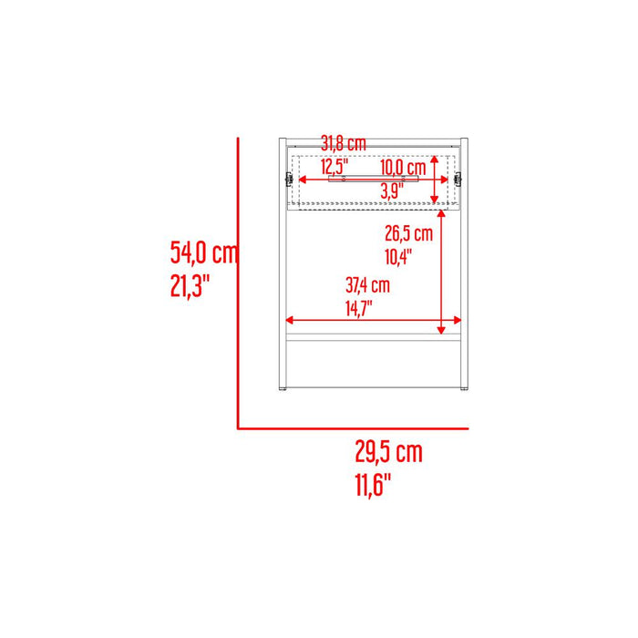 Combo Para Habitación Sofi, Fresno Europeo y Blanco, Incluye Closet -Organizador y Mesa de Noche