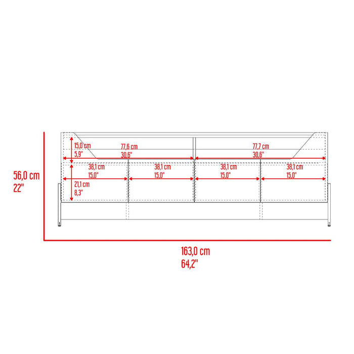 Mesa para TV Holt, Fresno Europeo y Capri, para televisor máximo 50"