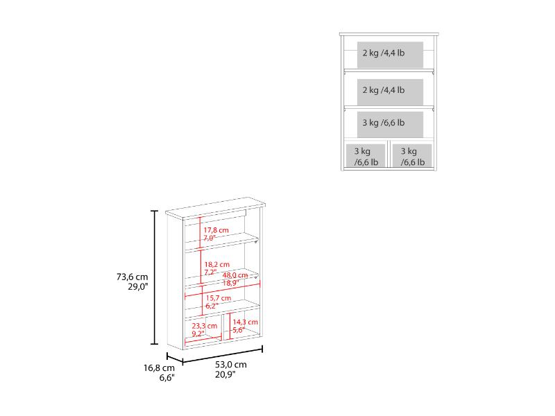 Gabinete de Baño Egeo, Wengue, con Puerta Espejo y Tres Entrepaños Para Ubicar Objetos ZF