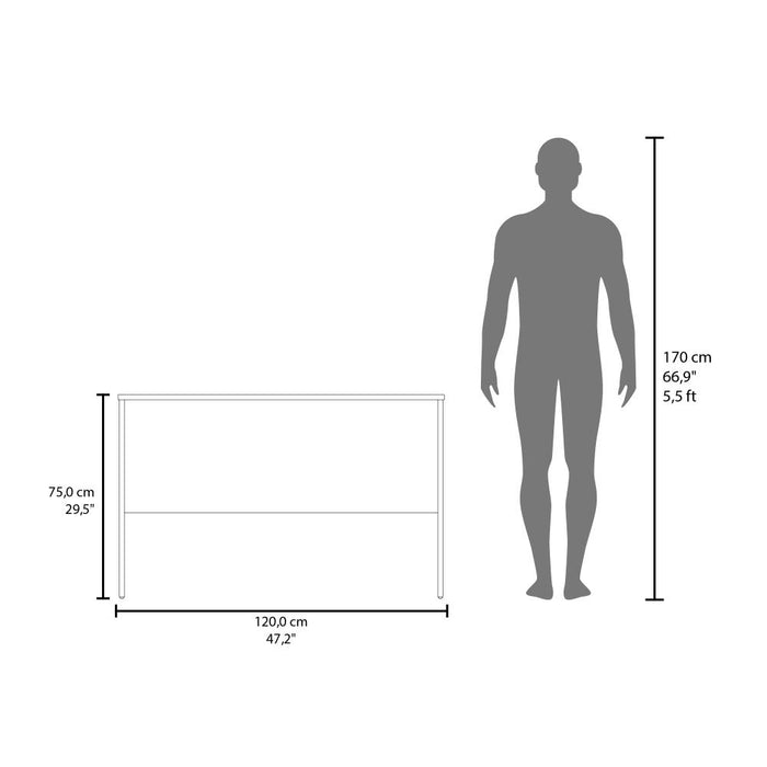 Escritorio Mali, Blanco, diseño simple y moderno