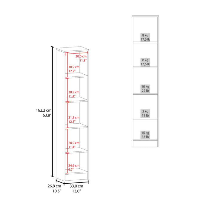 Organizador de Baño Aqua, Avellana y Blanco, con Variedad de Entrepaños ZF
