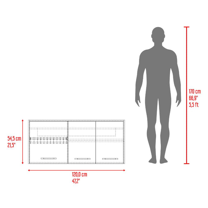 Gabinete Superior Petra, Fresno Europeo y Blanco Vainilla