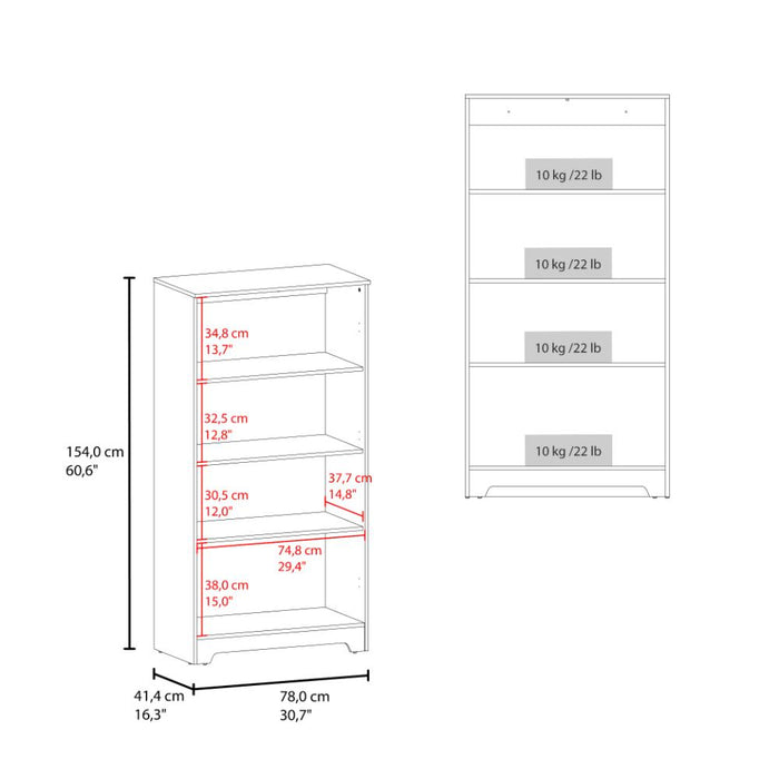 Alacena Ossa, Wengue, con 3 Entrepaños y 2 Puertas para Implementos de Cocina ZF