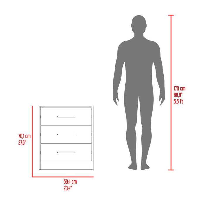 Combo Para Habitación Sofi, Fresno Europeo y Blanco, Incluye Closet -Organizador y Mesa de Noche