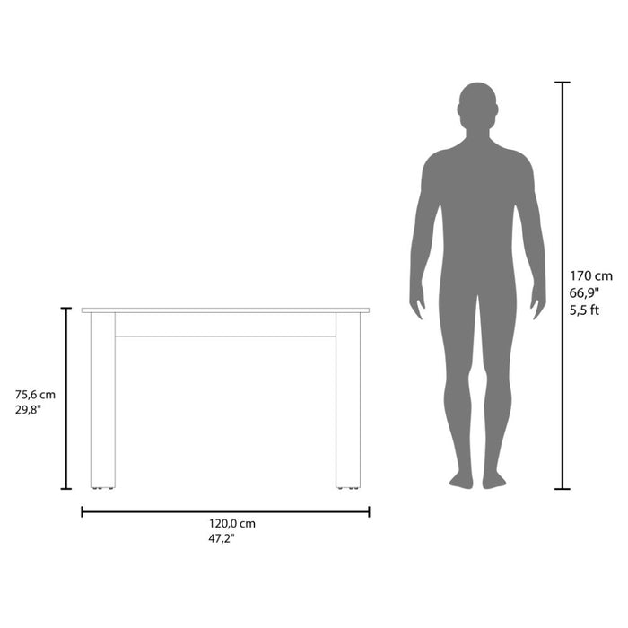 Mesa para Comedor Estrella, Wengue, para 4 Puestos, No Incluye Sillas ZF