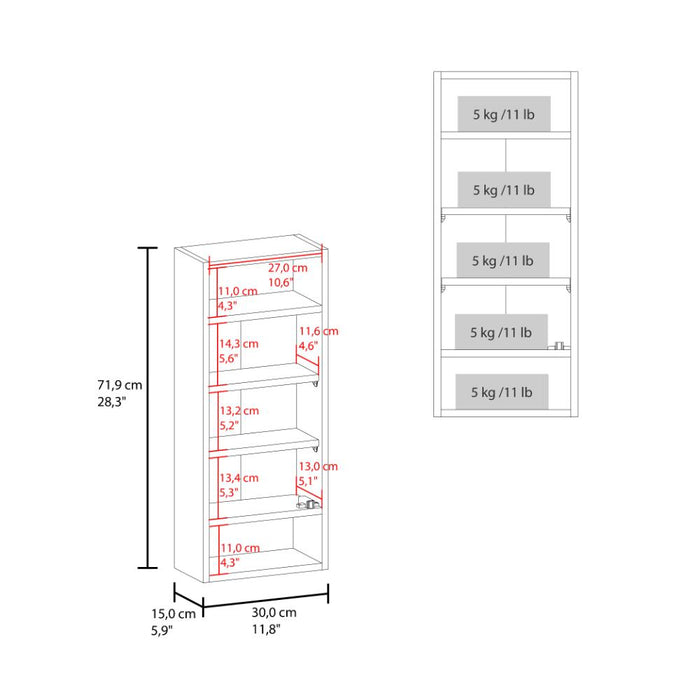 Gabinete de Baño Uros, Blanco Duqueza, con compartimentos para ubicar objetos ZF