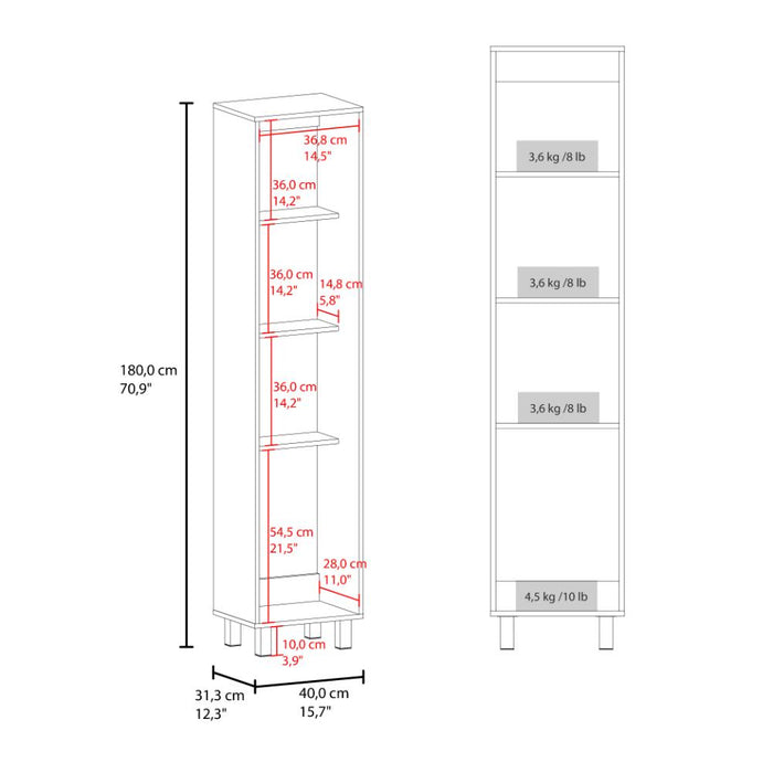 Mueble de Aseo Vinto, Fresno Europeo, Con colgador de escobas ZF