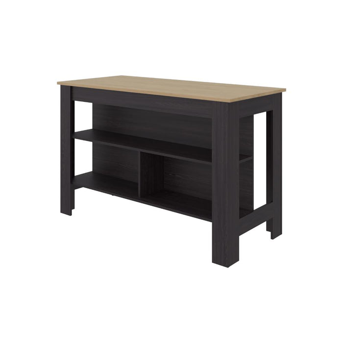 Barra de Cocina Cala, Kronos Wengue y Kronos Fresno, Con amplia superficie en la mesa ZF