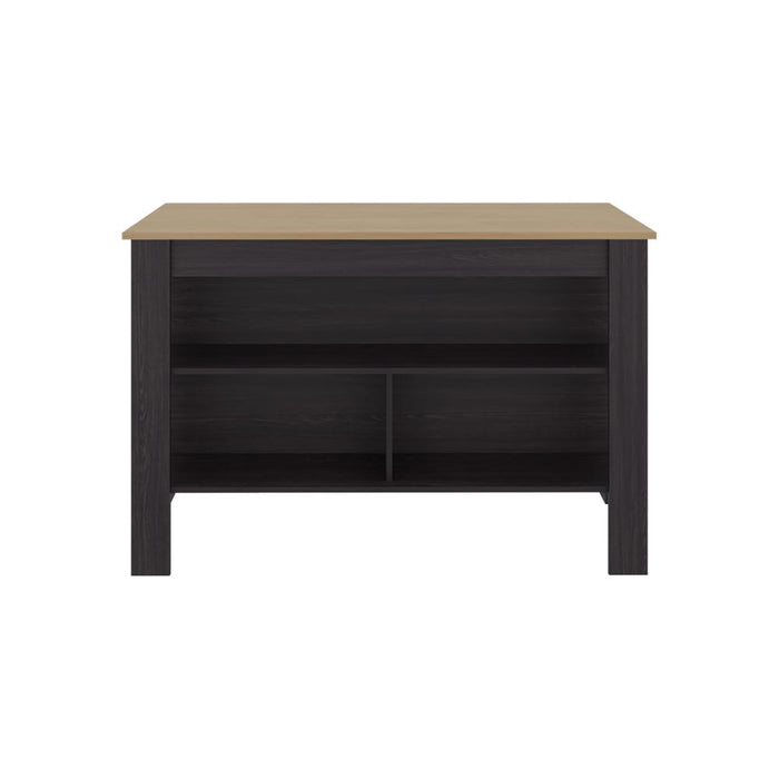 Barra de Cocina Cala, Kronos Wengue y Kronos Fresno, Con amplia superficie en la mesa ZF