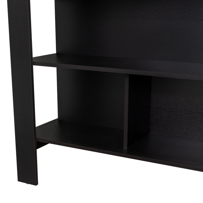 Barra de Cocina Cala, Wengue Y Mamba, Con amplia superficie en la mesa